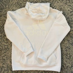 White Adidas Sweatshirt Hoody